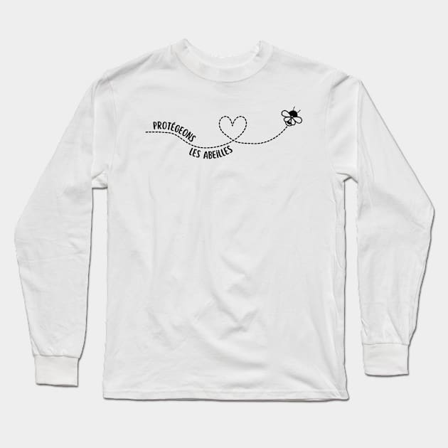 Protect the bees (in French) Long Sleeve T-Shirt by ZenNature